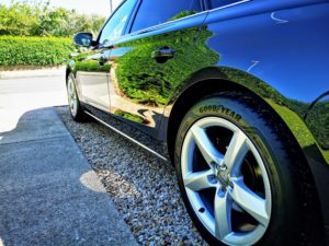 mirror effect on car side paint correction caramic coating paint protection auto detailing Pure Look Auto Detailing