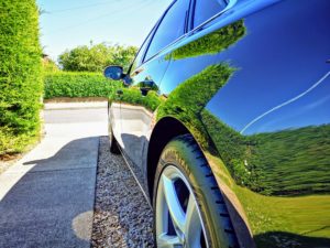 mirror effect on car side paint correction caramic coating paint protection auto detailing Pure Look Auto Detailing