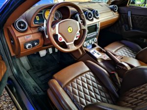 Ferrari clean car interior at Pure Look Auto Detailing