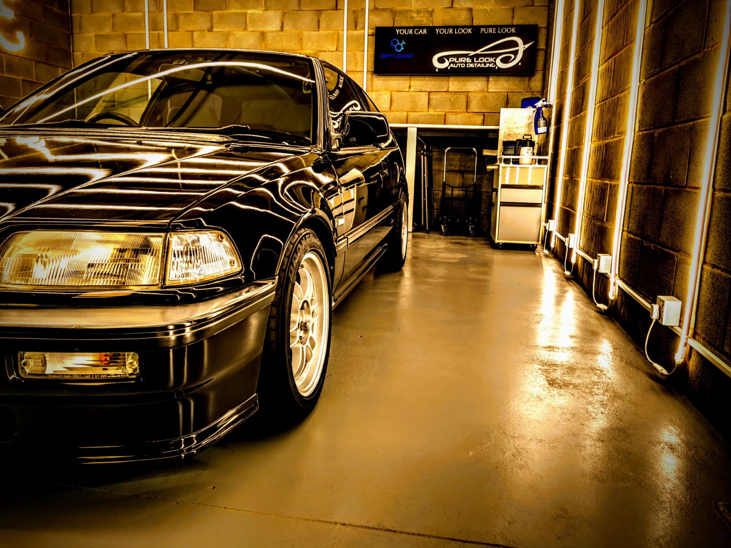 shine honda car right side front after paint correction and ceramic coating paint protection