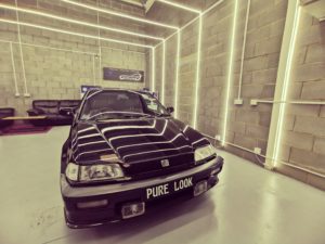 shine honda car left front after paint correction and ceramic coating paint protection